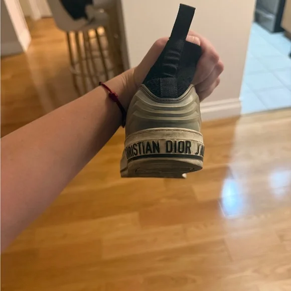 Dior Navy/Black and White Canvas Sneakers - Picture 3 of 10